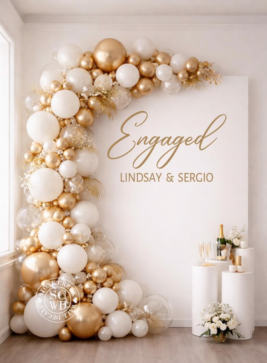 Engagement decorations